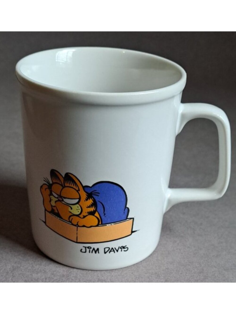 VINTAGE Garfield: I'd Like Mornings Better USED Coffee Mug (Enesco, Lasagna) PM